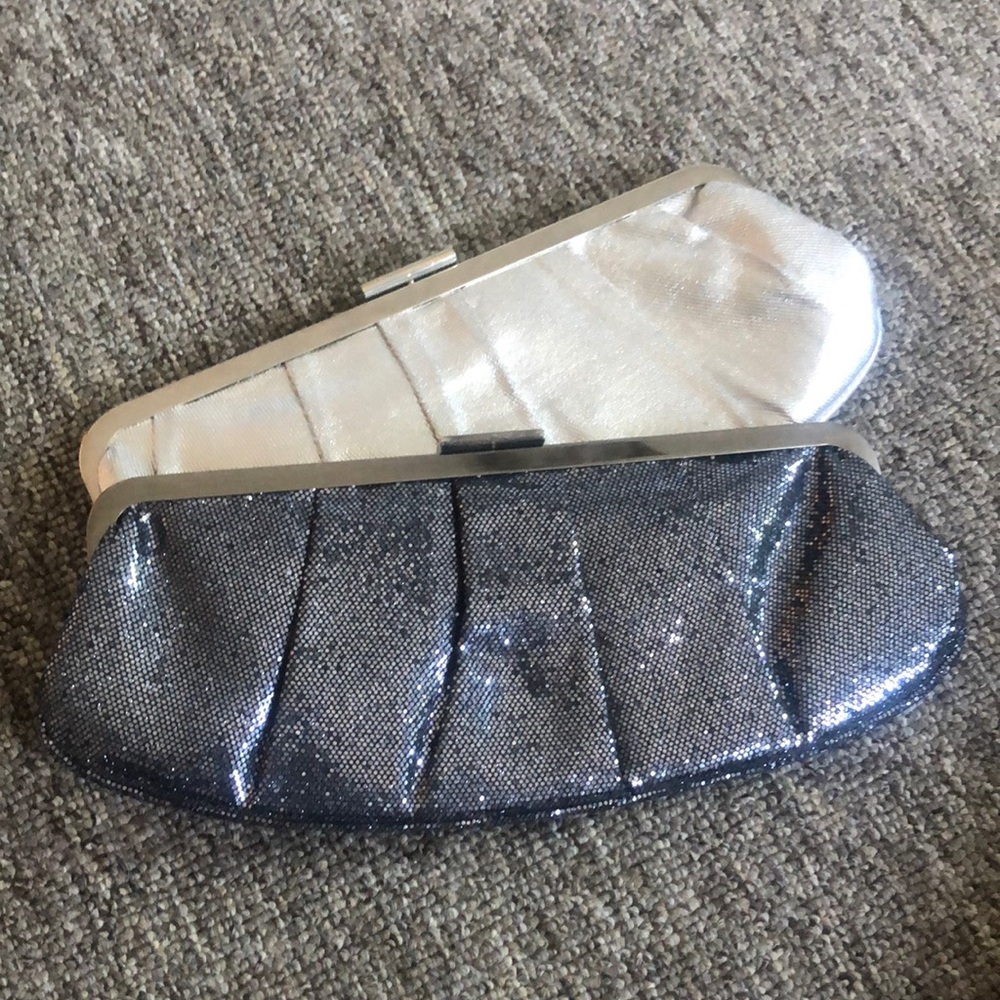 Set of 2 - sparkly clutch purses